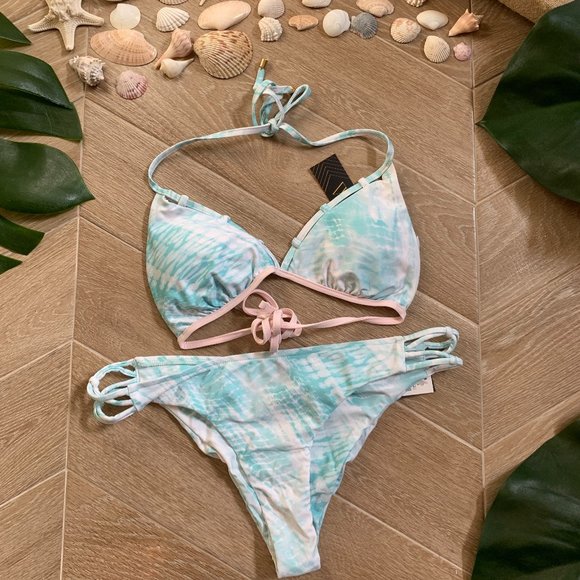 Shorline tie dye blue Bikini - Picture 1 of 2